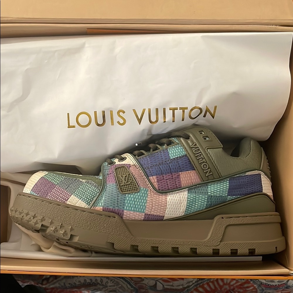 Louis Vuitton Multicolor Checkered Sneakers